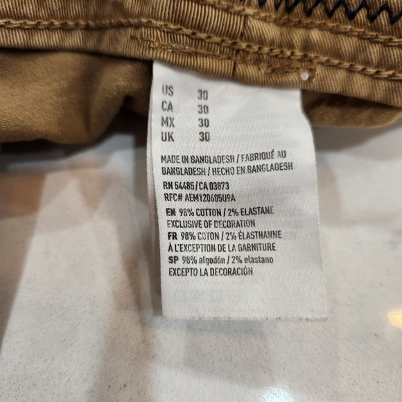 American Eagle Shorts Mens Size 30 Tan Classic Active Flex Khaki Cargo P… - Picture 8 of 13